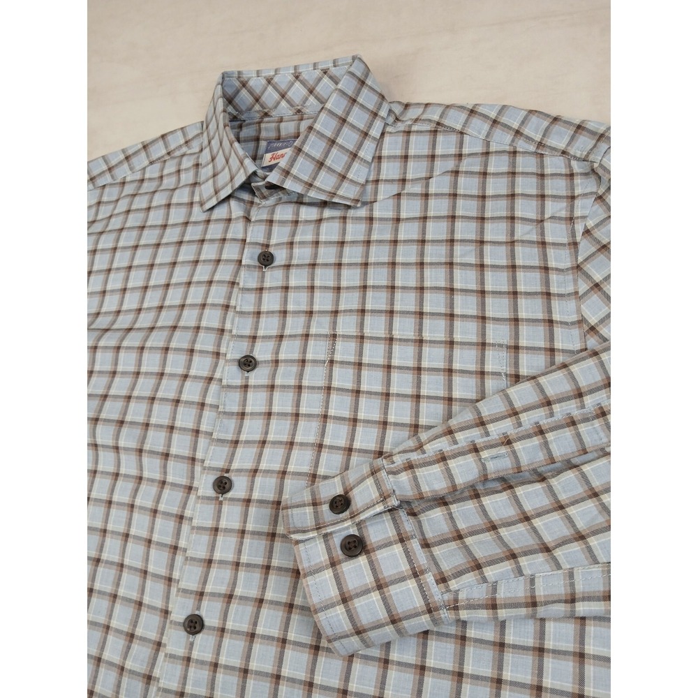 Johnnie O Medium Mens Shirt Long Sleeve Casual Spread Collar 22x27